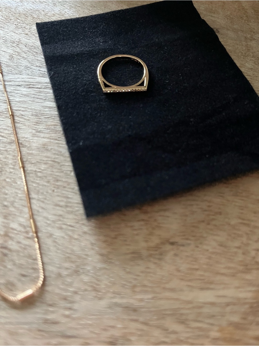 ROSE GOLD NECKLACES AND RING π - Picture 3 of 5